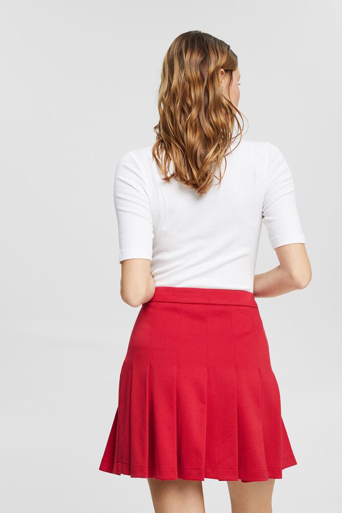 Falda de tenis de punto, RED, detail image number 3