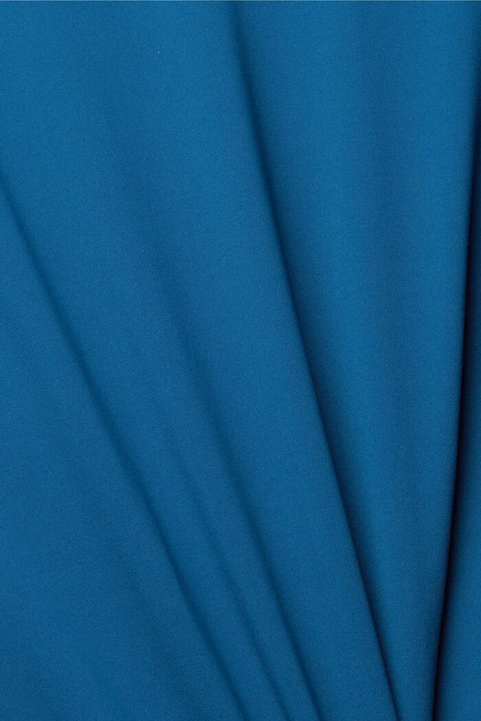 Reciclado: camiseta de manga larga deportiva con tecnología E-DRY, PETROL BLUE, detail image number 4