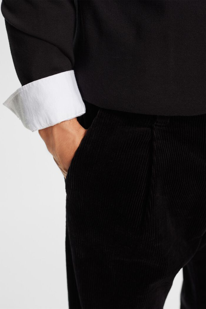 Pantalón de pana de pernera ancha, BLACK, detail image number 2