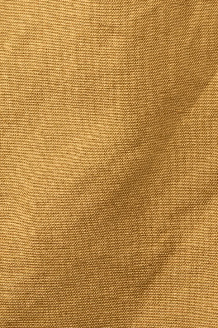 Minifalda con detalle cruzado, mezcla de algodón y lino, TOFFEE, detail image number 5