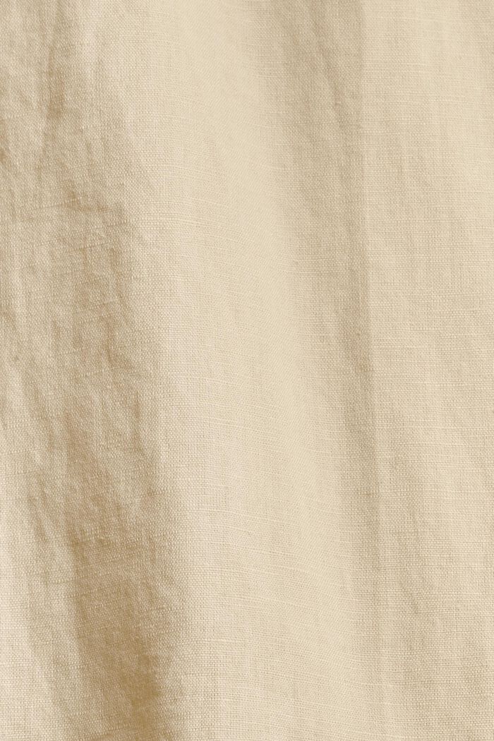 Blusa oversize en mezcla de lino, SAND, detail image number 1