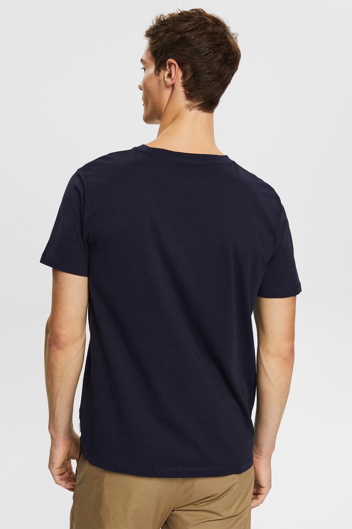 Camiseta de algodón ecológico con estampado, NAVY, detail image number 3