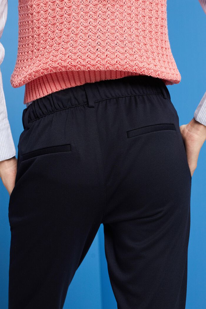 Pantalón elástico con cintura elástica, DARK BLUE, detail image number 4