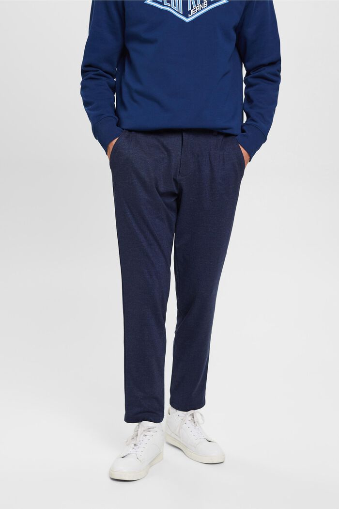 Pantalones deportivos elegantes, DARK BLUE, detail image number 0