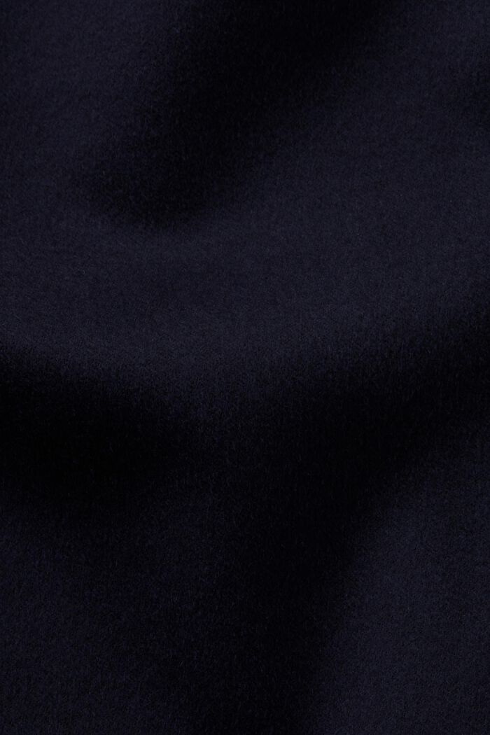 Pantalón de pernera amplia en mezcla de lana, NAVY, detail image number 5