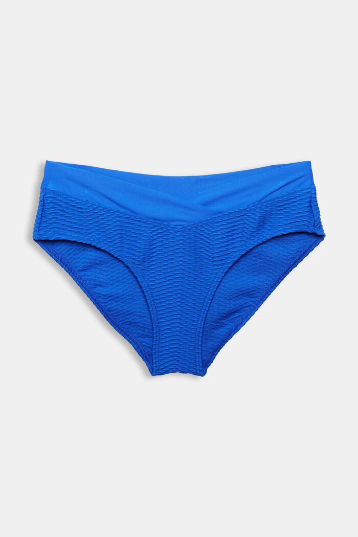 Braguita de bikini con textura de rayas , BRIGHT BLUE, overview
