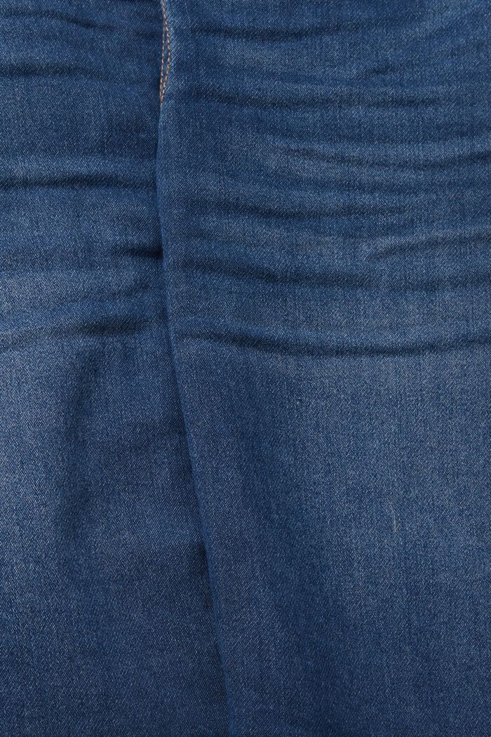 Falda vaquera con cordón en la cintura, BLUE DARK WASHED, detail image number 4