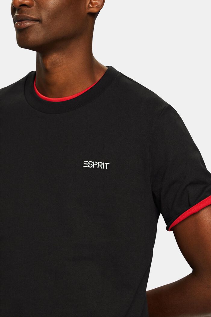 Camiseta unisex con logotipo, BLACK, detail image number 3
