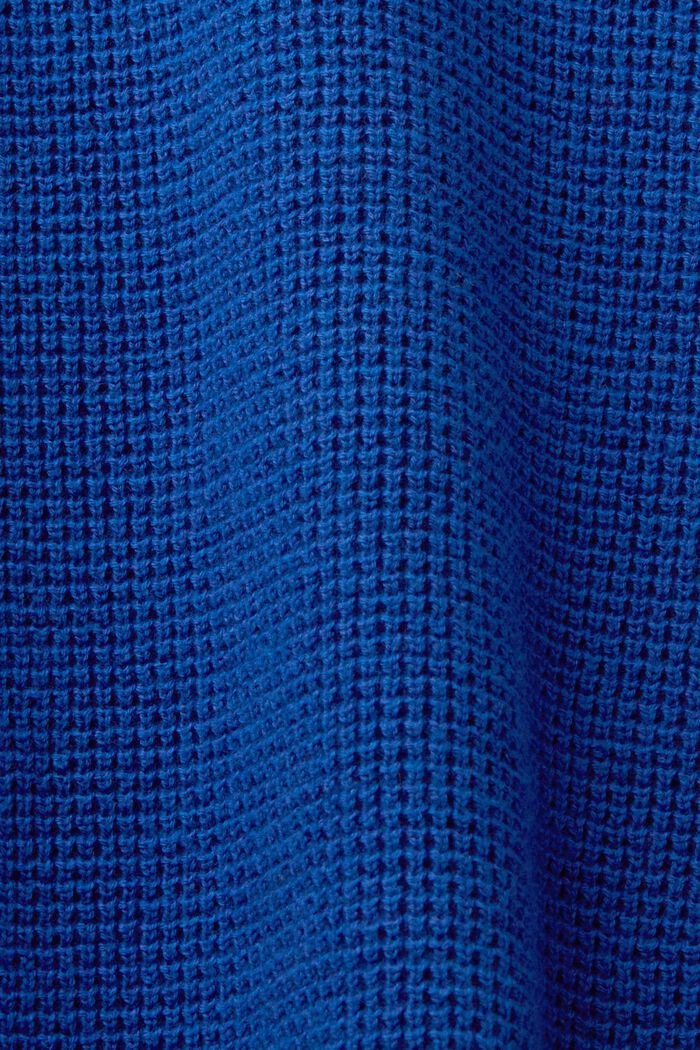 Jersey de algodón con cremallera, BRIGHT BLUE, detail image number 5