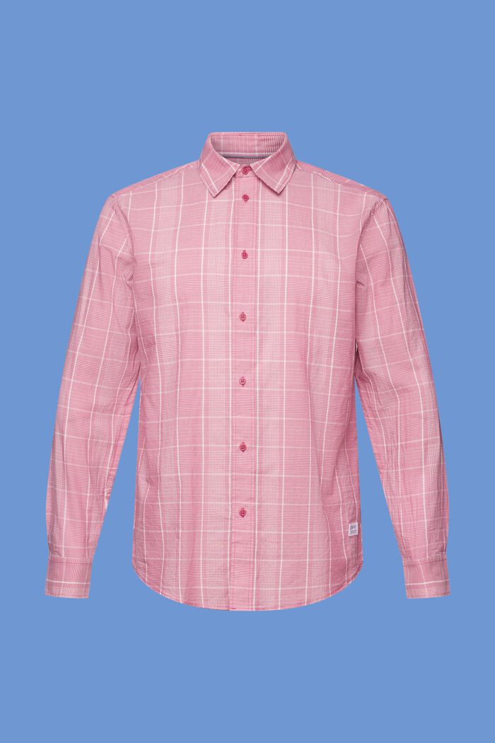 Camisa ligera de cuadros, 100% algodón, DARK PINK, detail image number 5
