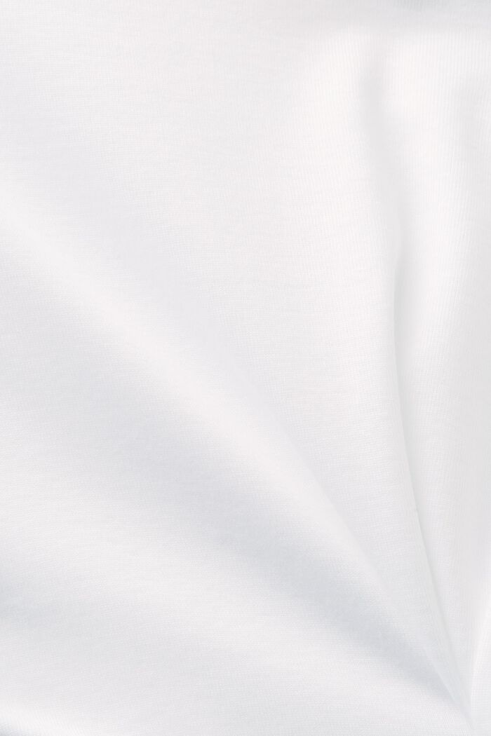 Camiseta de manga corta de algodón, WHITE, detail image number 5