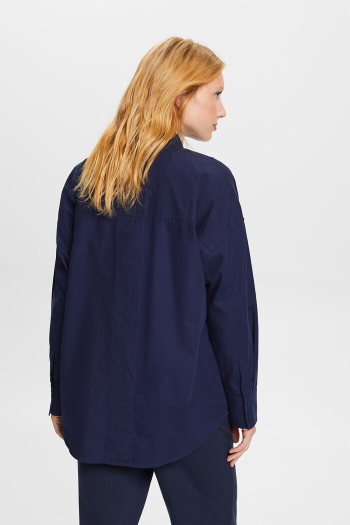 Blusa camisera oversize, DARK BLUE, detail image number 3