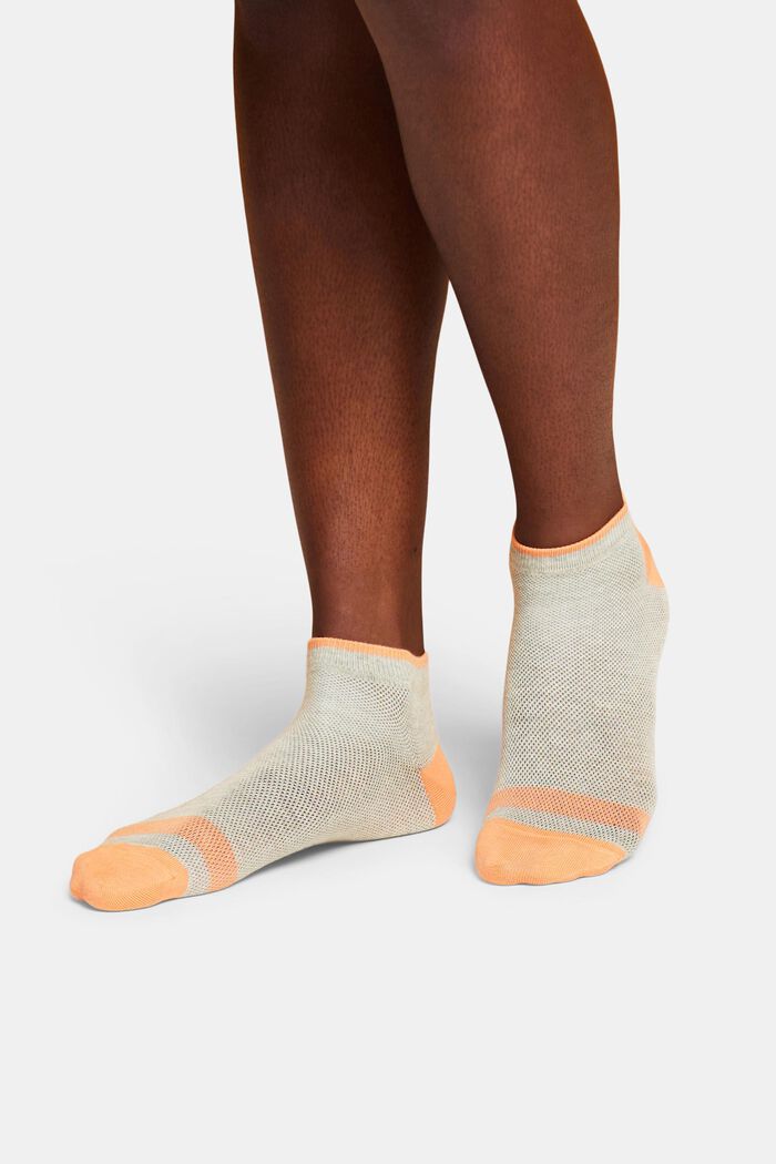 Pack de 2 pares de calcetines de malla para deportivas, algodón ecológico, STORM GREY, detail image number 1