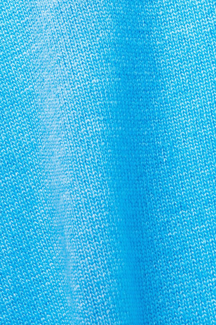 Jersey de punto con cuello redondo, BLUE, detail image number 4