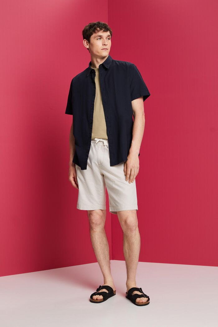 Pantalón corto de sarga, 100% algodón, SAND, detail image number 1