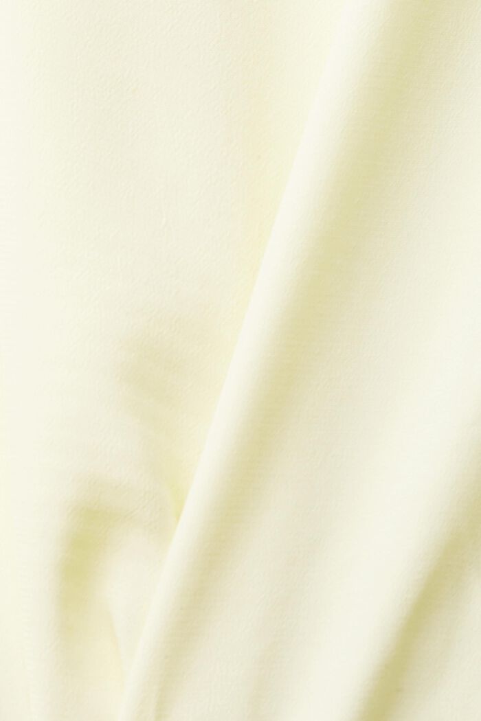 Blusa con escote cuadrado, LIME YELLOW, detail image number 4