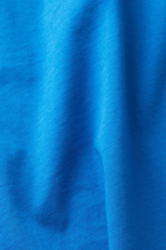 Camiseta con estampado en el pecho, BLUE, detail image number 1