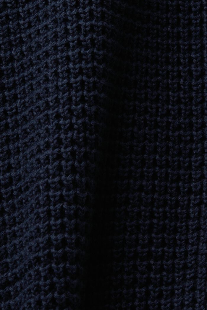 Jersey de punto trenzado con media cremallera, NAVY, detail image number 5