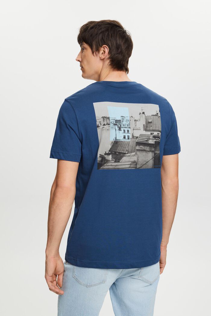 Camiseta con estampado por delante y por detrás, GREY BLUE, detail image number 3