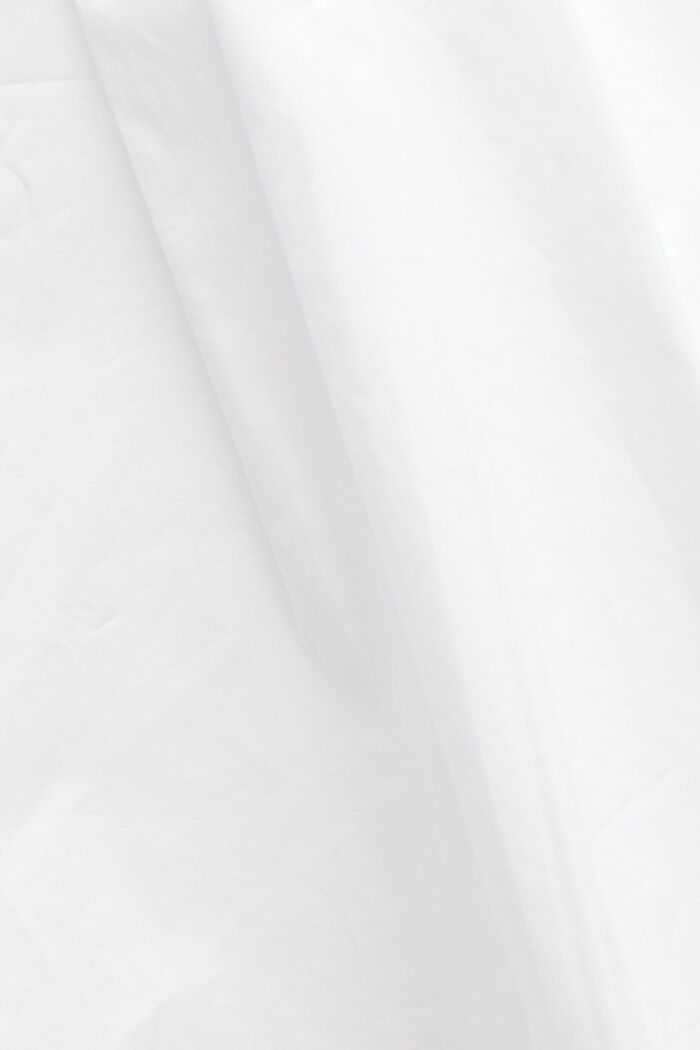 Blusa corta de popelina, WHITE, detail image number 5