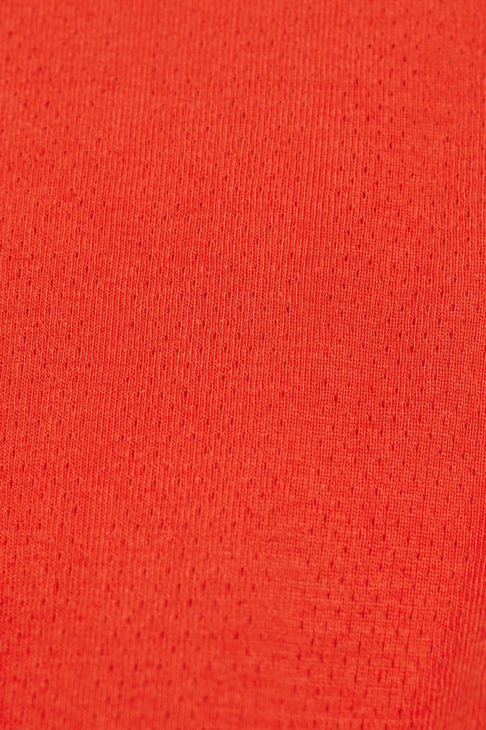 Camiseta de manga larga de punto, RED, detail image number 6