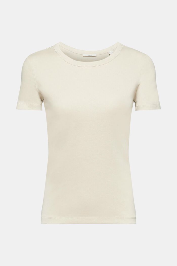 Camiseta de algodón, LIGHT TAUPE, detail image number 6