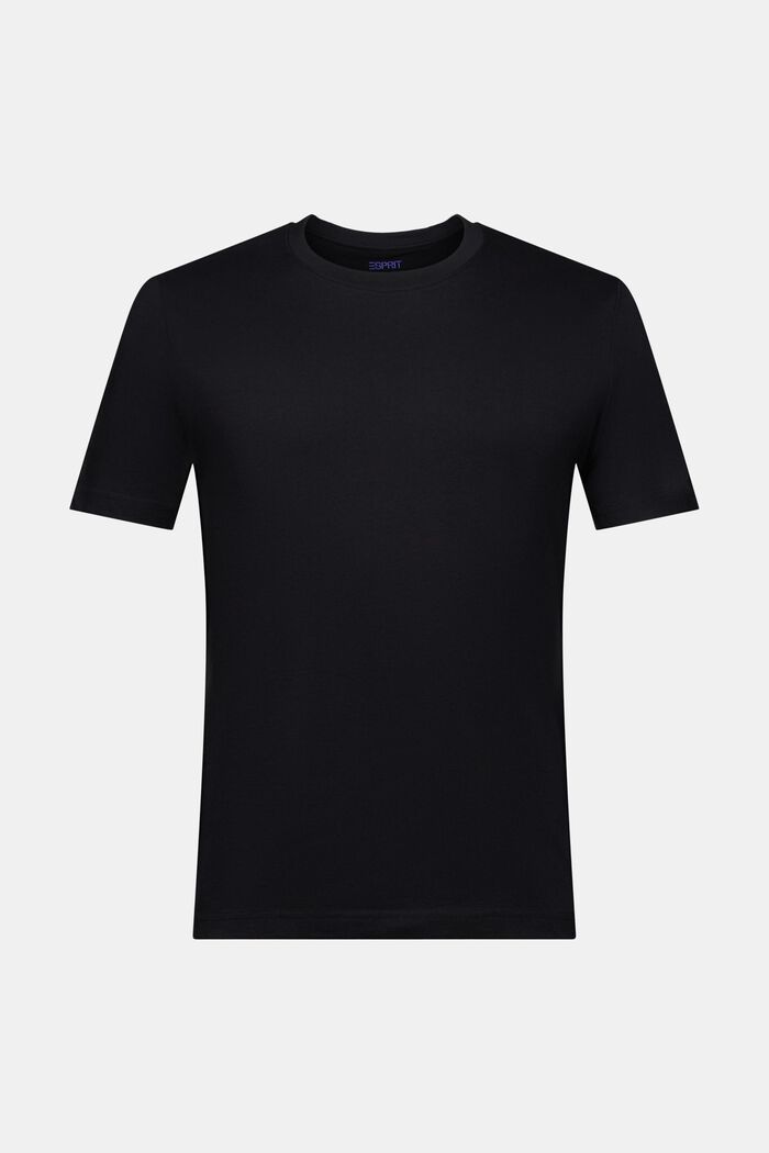 Camiseta de punto de algodón ecológico, BLACK, detail image number 5