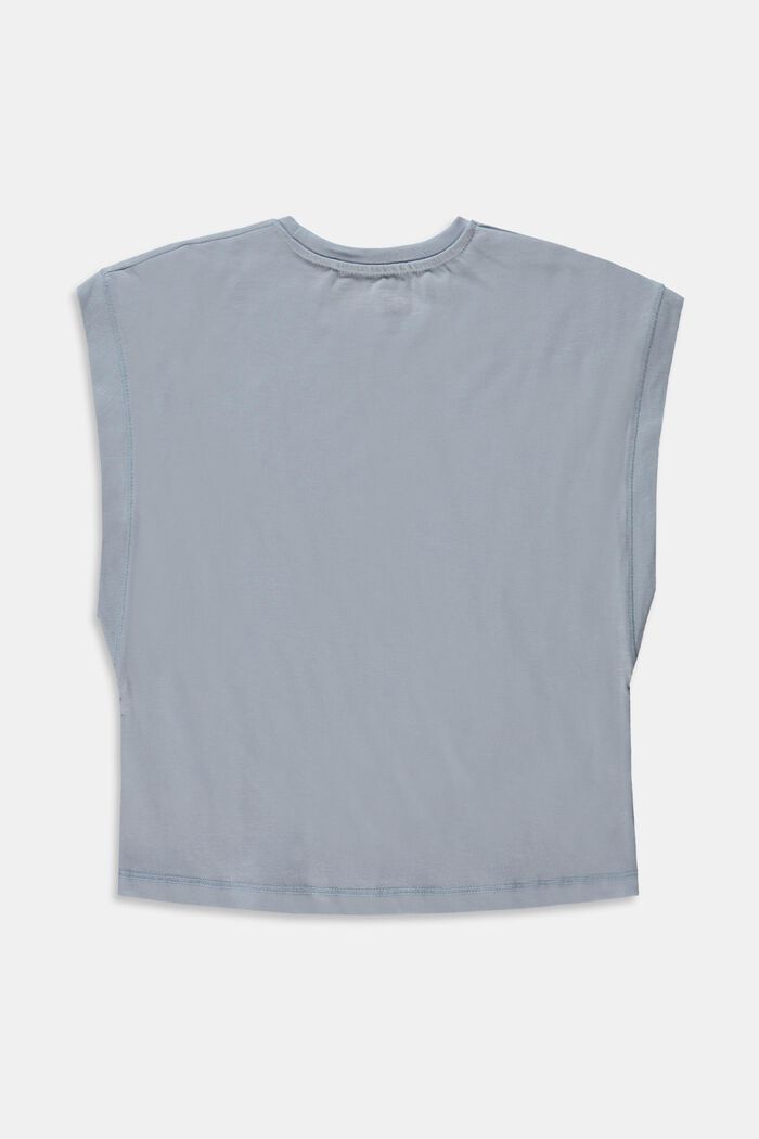 Camiseta cuadrada en 100 % algodón, PASTEL BLUE, detail image number 1
