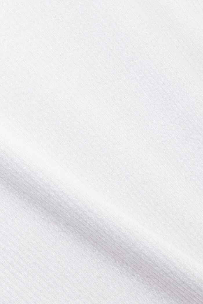 Camiseta de tirantes de canalé, WHITE, detail image number 5