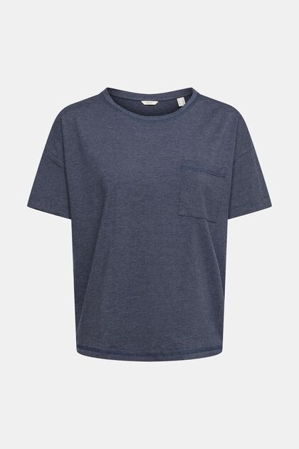 Camiseta con bolsillo en el pecho realizada en mezcla de algodón