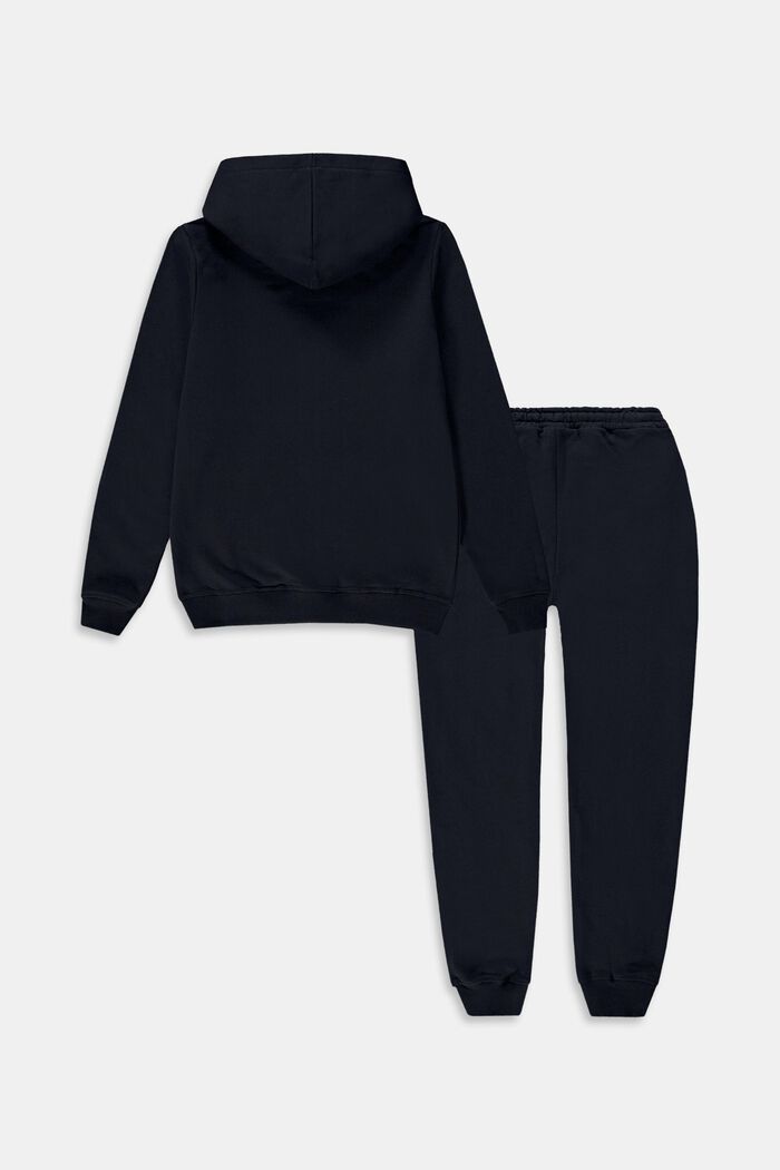 Conjunto combinado: sudadera con capucha y pantalón deportivo, BLACK, detail image number 1