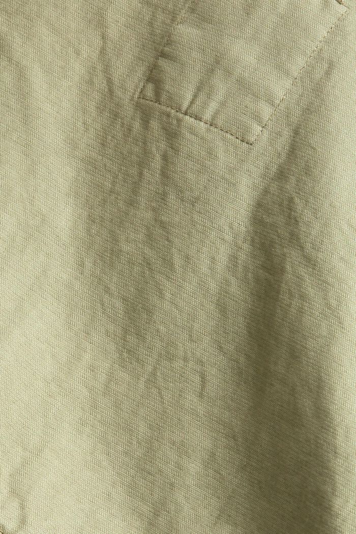 Cazadora de estilo militar en 100% algodón, LIGHT KHAKI, detail image number 4