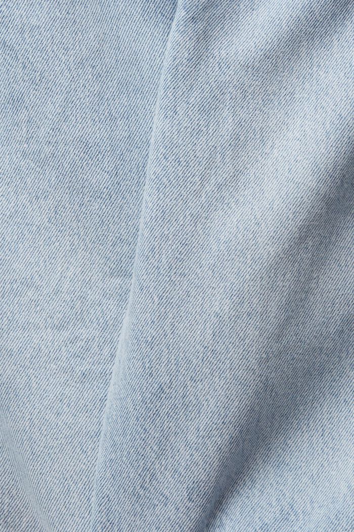 Vaqueros cortos en algodón 100 % ecológico, BLUE LIGHT WASHED, detail image number 7