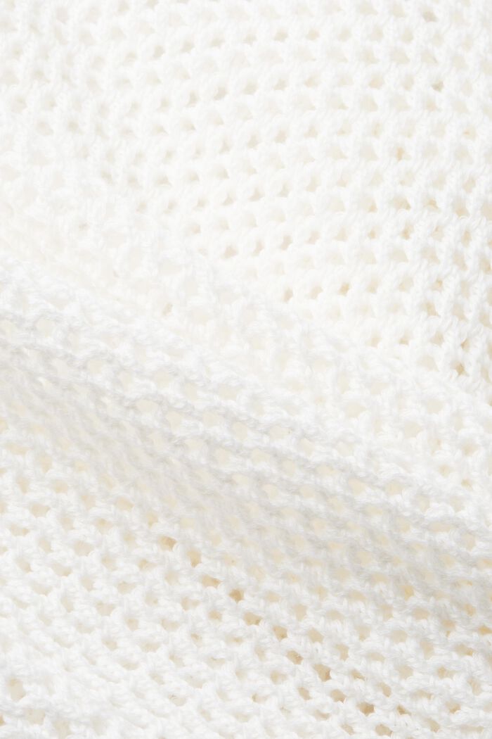 Jersey de malla en algodón sostenible, OFF WHITE, detail image number 5