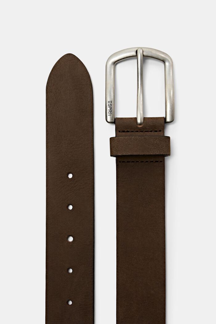Cinturón de cuero, DARK BROWN, detail image number 1