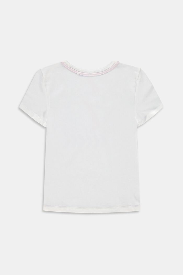 Camiseta con estampado geométrico, 100% algodón, SKIN BEIGE, detail image number 1