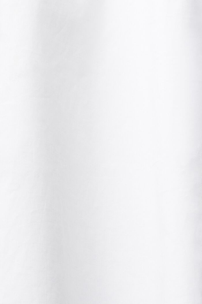 Blusa con escote en pico , WHITE, detail image number 4