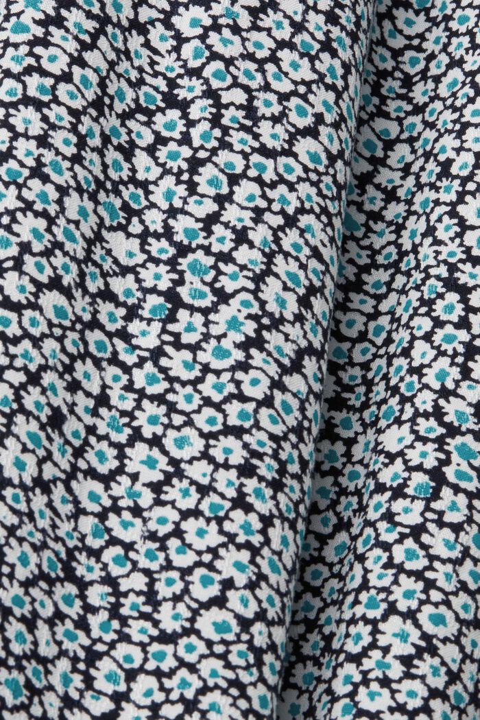 Blusa floral con mangas 3/4, NAVY, detail image number 5