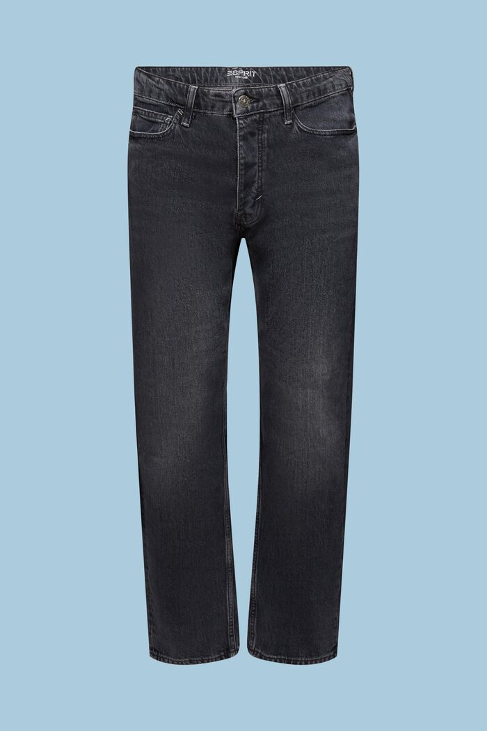 Jeans retro mid-rise relaxed fit, BLACK MEDIUM WASHED, detail image number 6