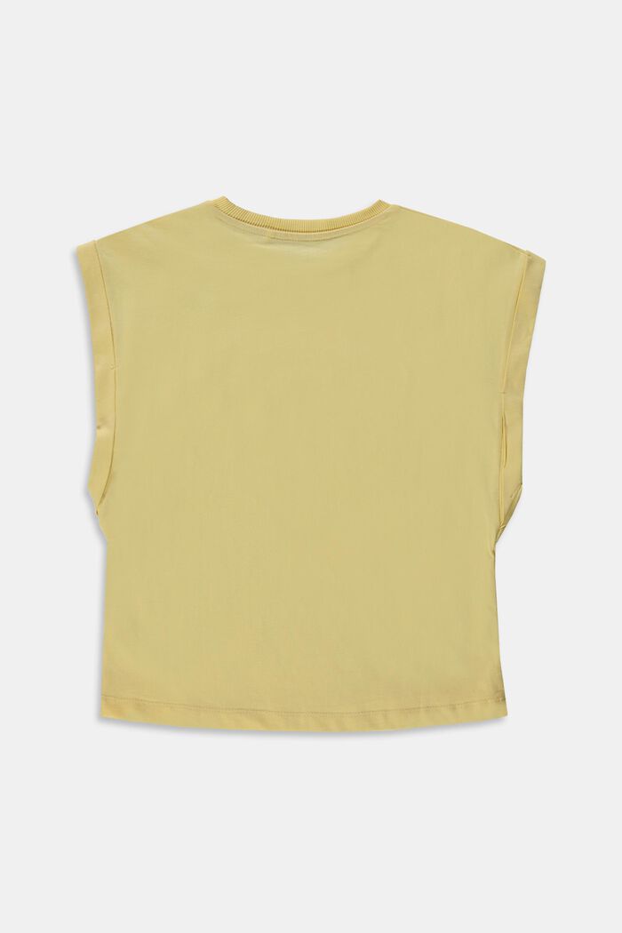 Camiseta con estampado, 100% algodón, BRASS YELLOW, detail image number 1