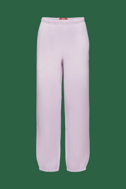 Pantalones de felpa de algodón con logotipo