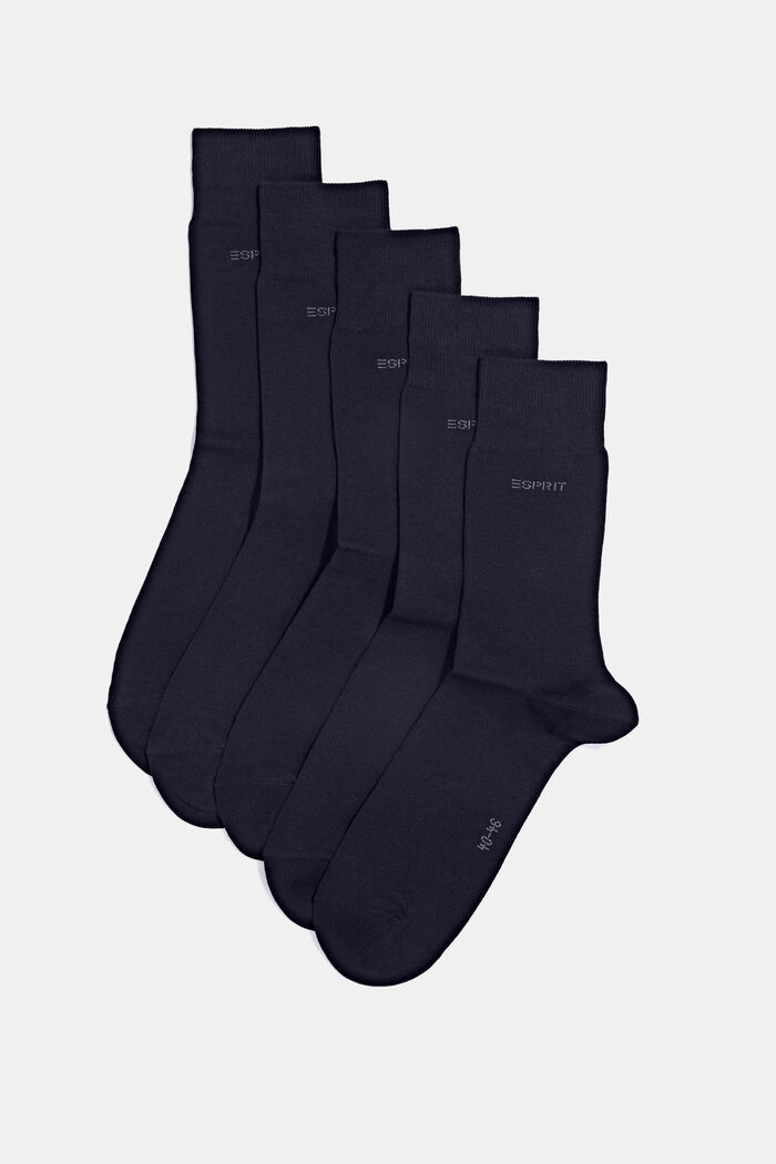 Pack de 5 pares de calcetines, algodón ecológico, MARINE, detail image number 0