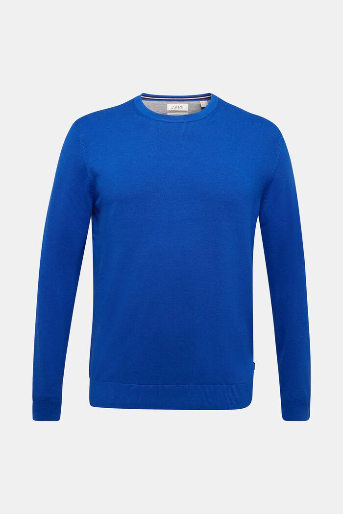 Jersey en 100% algodón ecológico Pima, BRIGHT BLUE, detail image number 0