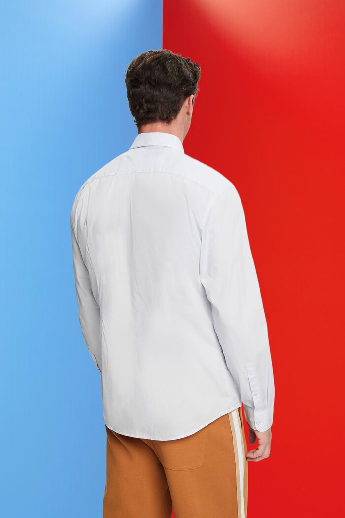 Camisa entallada de algodón, LIGHT BLUE, detail image number 3