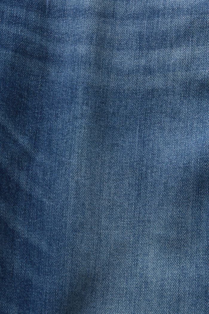 Jeans Mid-Rise Straight Selvedge, BLUE MEDIUM WASHED, detail image number 6