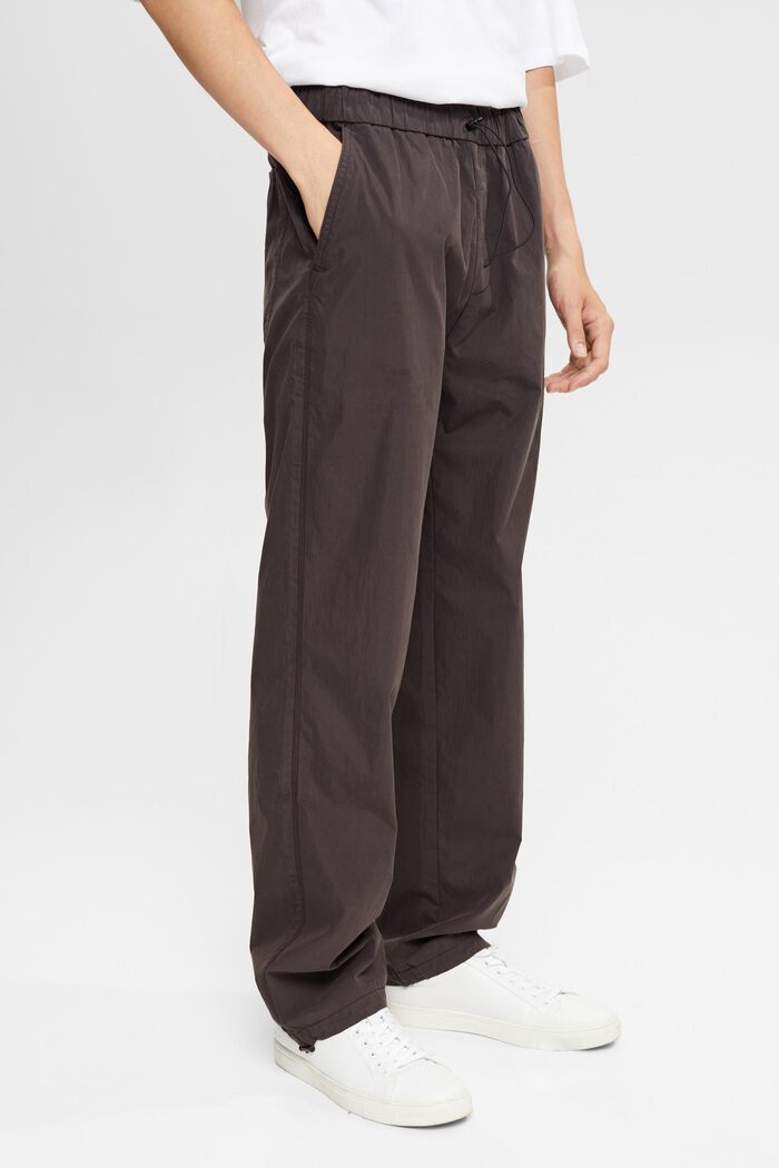 Pantalón con la cintura elástica, BLACK, detail image number 0