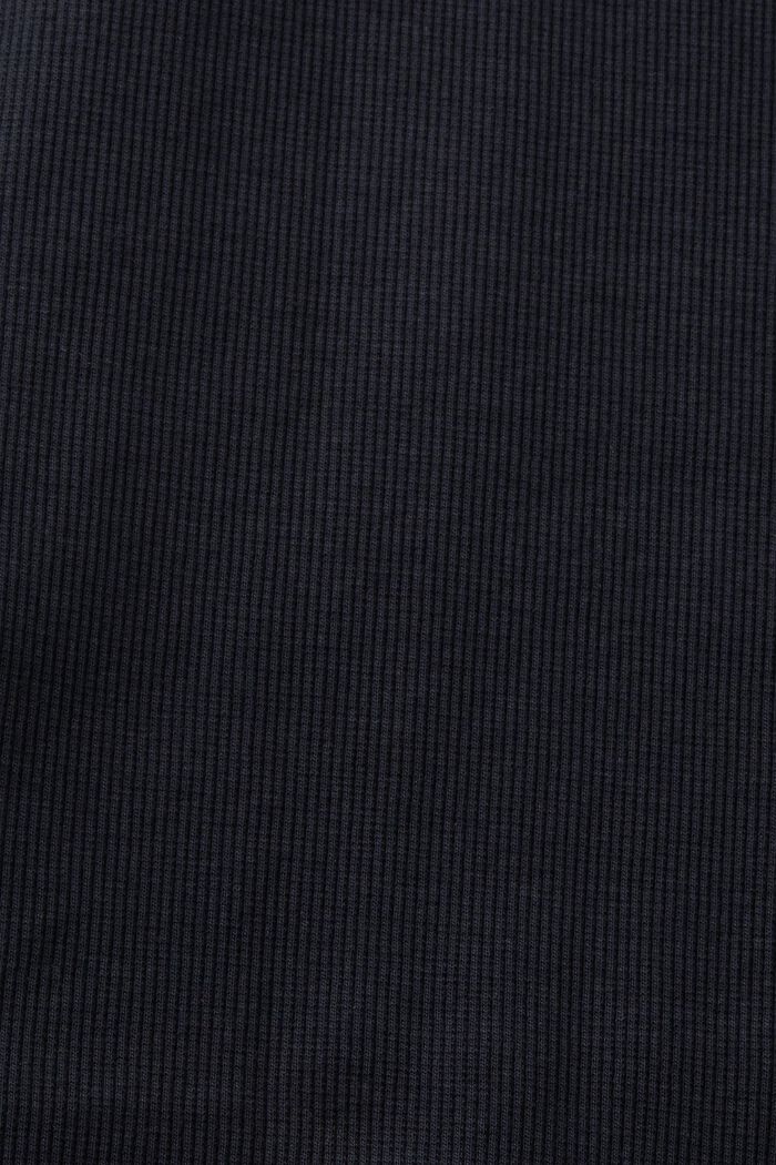 Camiseta de tirantes acanalada, BLACK, detail image number 5
