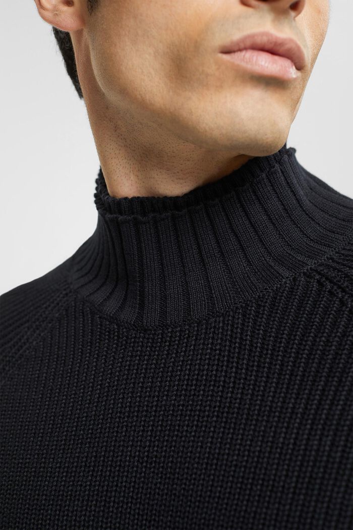 Jersey de punto en algodón, BLACK, detail image number 2