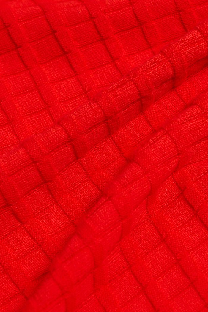 Jersey de punto estructurado, RED, detail image number 5