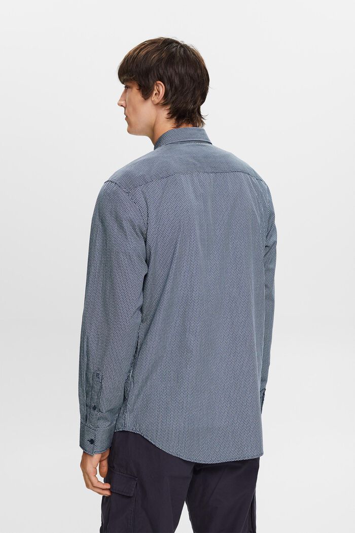 Camisa en popelina de algodón, GREY BLUE, detail image number 3